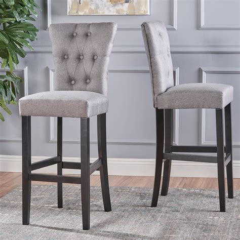 Pia Fabric Bar Stools by Christopher Knight Home 